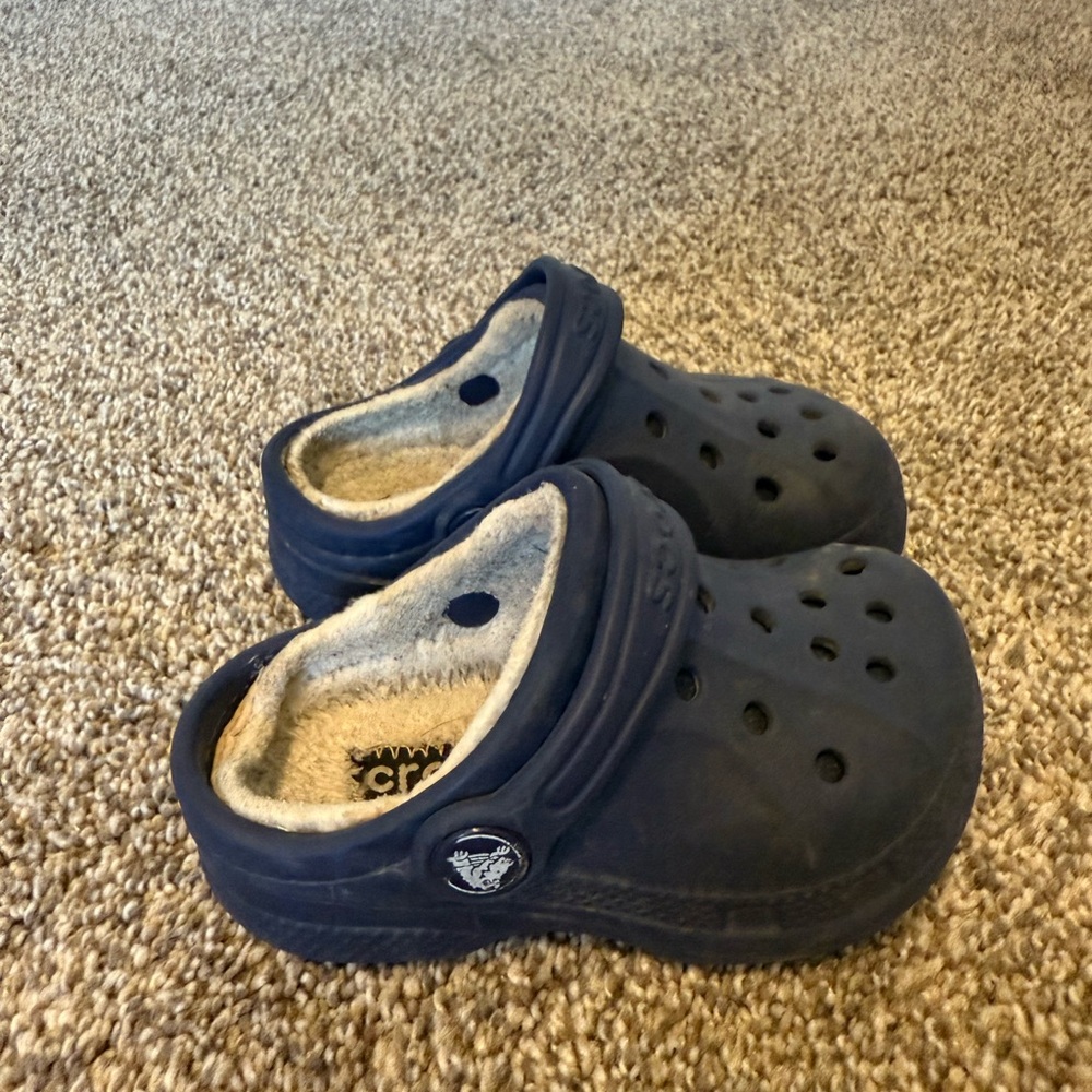 CROCS Blue Slippers with Classic Clog Design